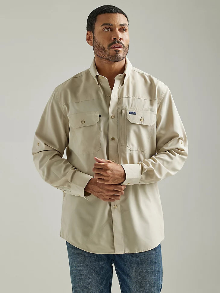 Wrangler® Performance Long Sleeve Button Shirt - Classic Fit