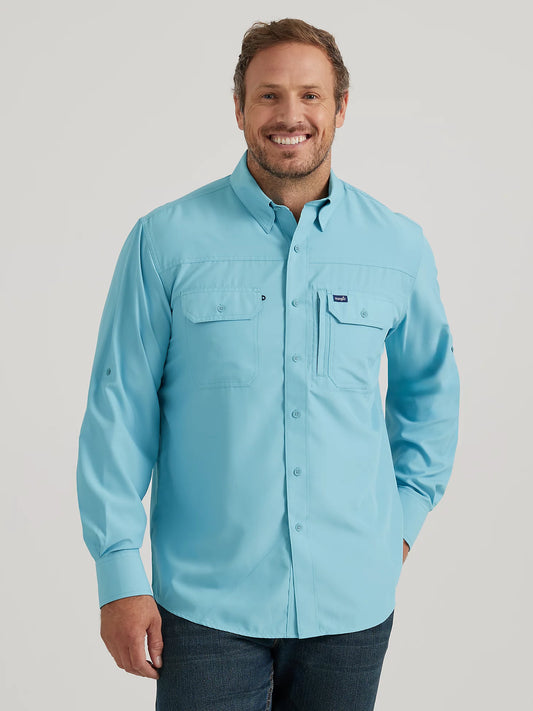 Wrangler® Performance Long Sleeve Button Shirt - Classic Fit