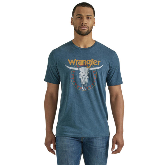 Wrangler Men's Graphic Skull T-Shirt - MIDNIGHT NAVY