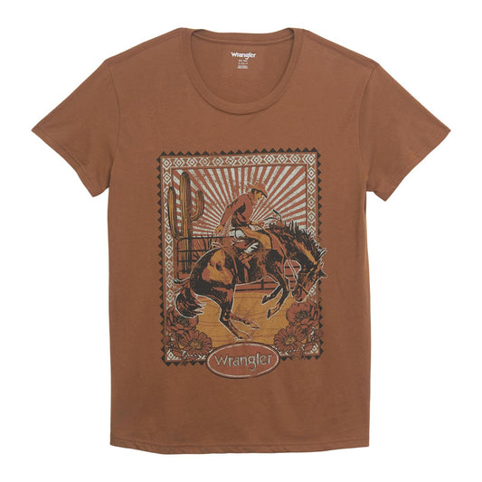 Women's Wrangler TShirt-Short Sleeve-Toffee