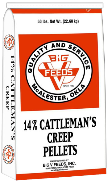 BIG V FEEDS 14% Cattlemen’s 3/8 Creep