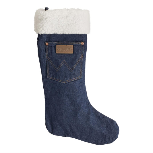 Wrangler- Denim Sherpa Christmas Stocking