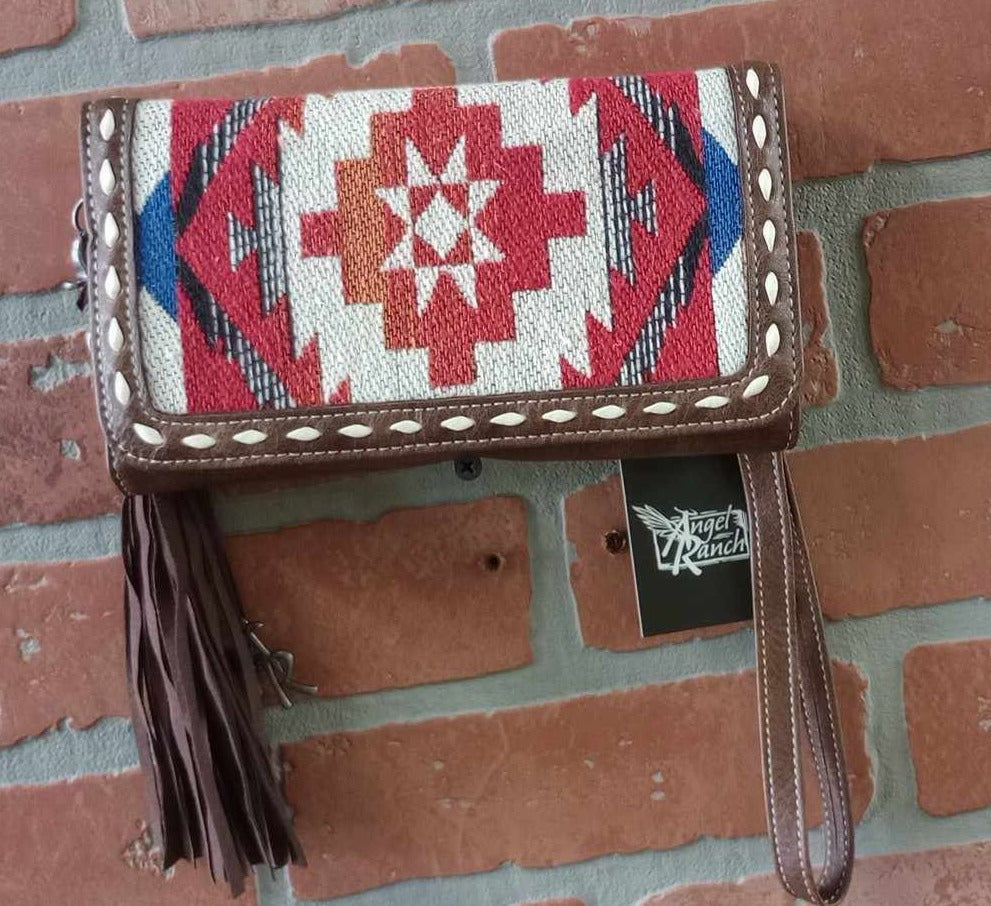 ANGEL RANCH CLUTCH AZTEC MULTICOLORED