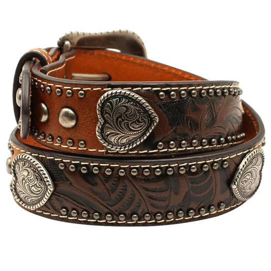 Girls Ariat Belt with Hearts