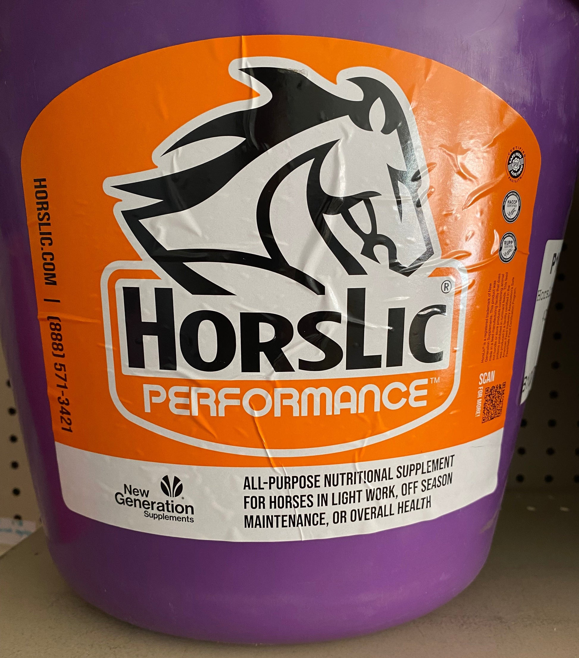 Horse Supplement in a Flat back Bucket