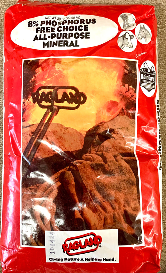 Ragland 8% Phosphorus All Purpose Mineral 50lbs bag