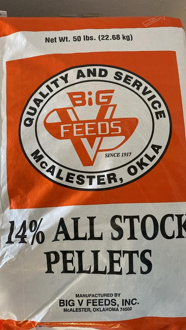 Big V Feeds 14% Allstock Pellet 5/32