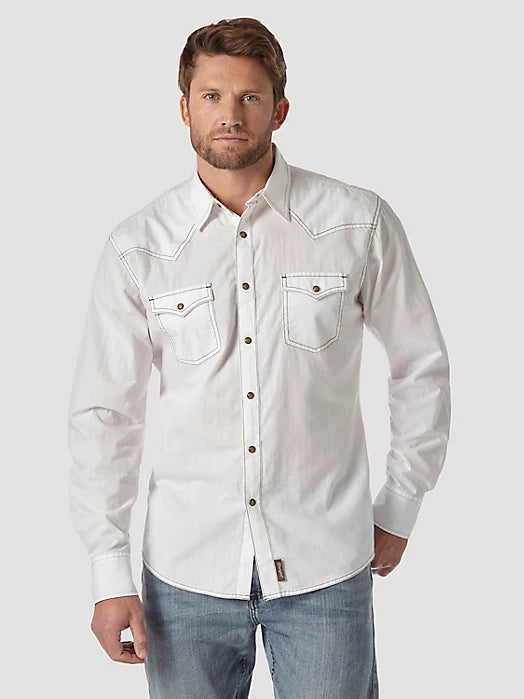 Wrangler Retro Premium Shirt- White