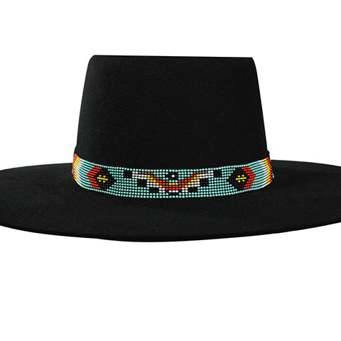 Twister Hatband Arrow Beaded Multicolored