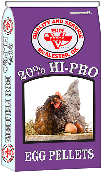 BIG V FEEDS 20% HI PRO EGG PELLET