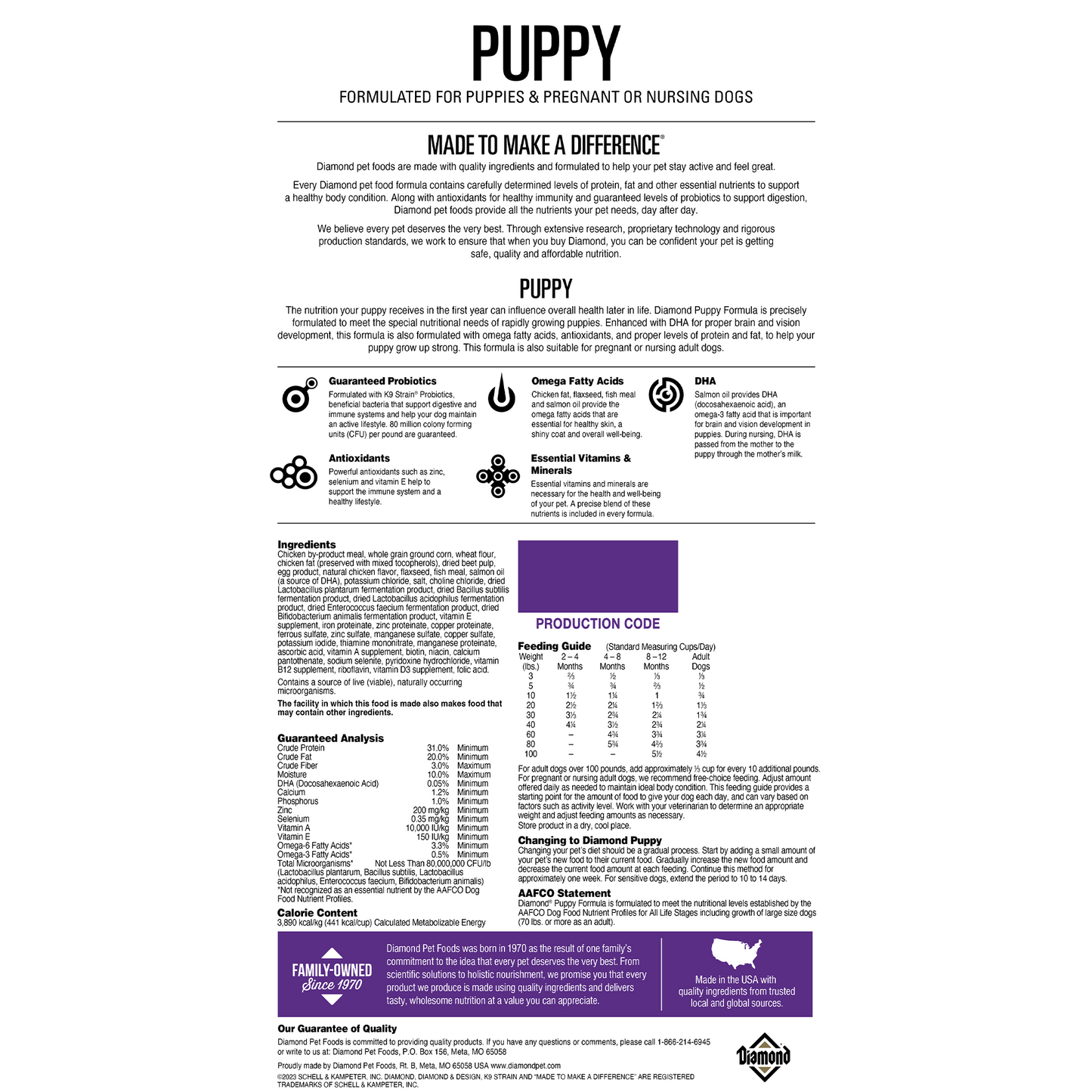 Diamond Dog Food- Puppy