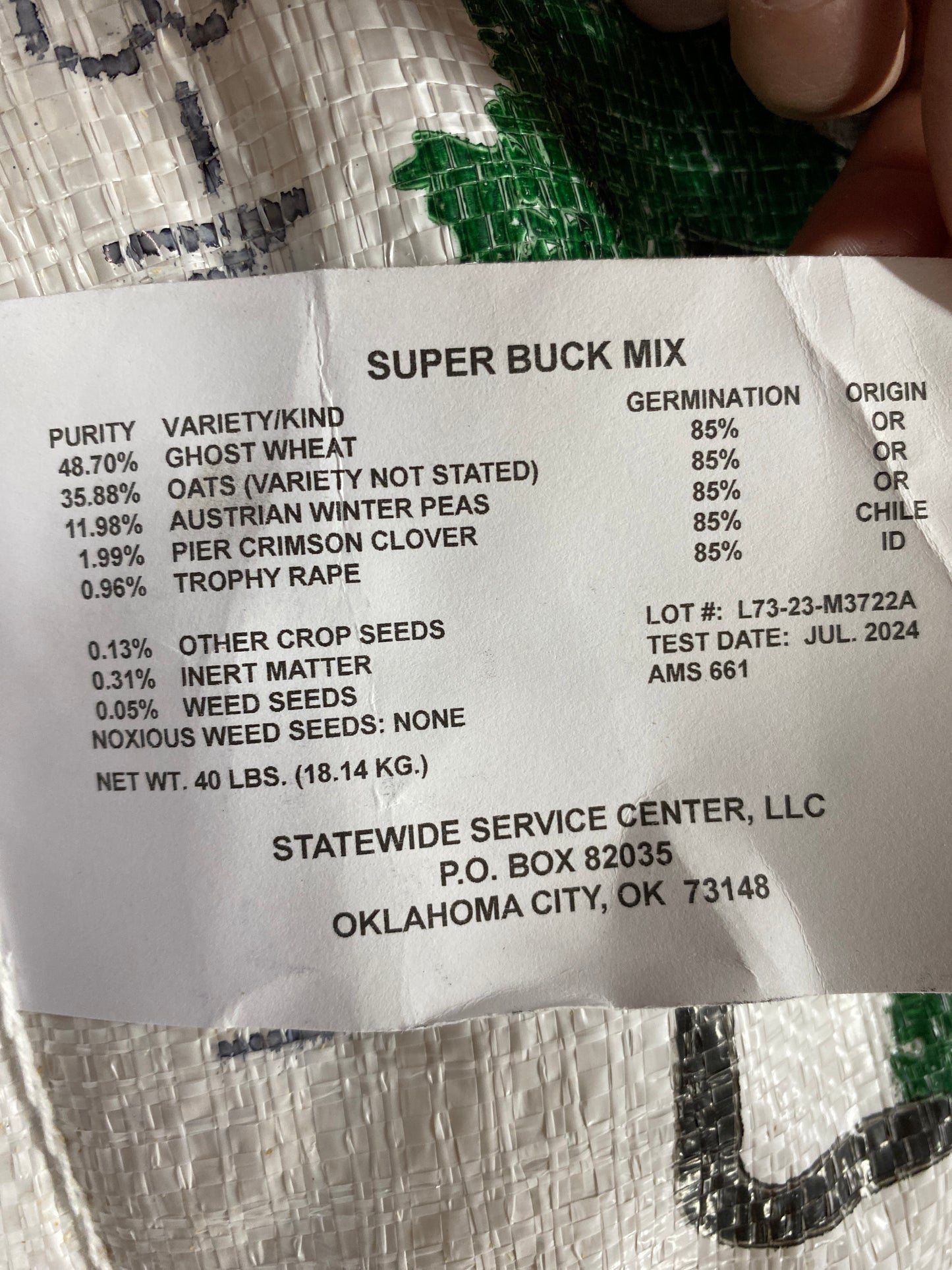 Super Buck Plot Mix