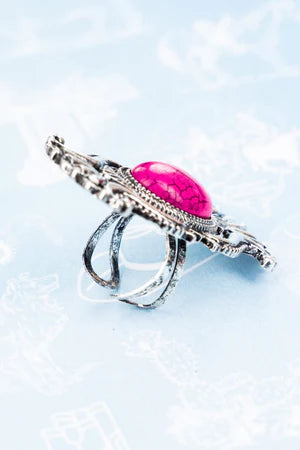 MAYFIELD PINK SILVERTONE RING