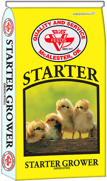 BIG V FEEDS CHICK STARTER/GROWER (MED)